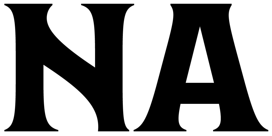 Nafarroako markaren logotipoa, N eta A hizkiekin, letra larriz